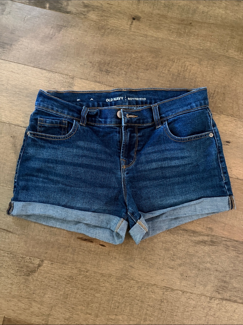 Old Navy Dark Blue Cuffed Boyfriend Denim Shorts💋